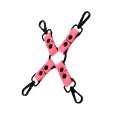 Хрестовина для фіксації БДСМ рожевого кольору Taboom Hogtie
