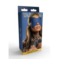 Силіконова пов'язка на очі синього кольору Taboom Silicone Supreme
