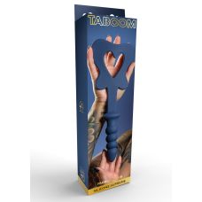 Силиконовая шлепалка с держателем в виде анальной пробки синего цвета Taboom Silicone Supreme