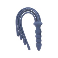 Батіг з тримачем у вигляді анальної пробки синього кольору Taboom Silicone Supreme