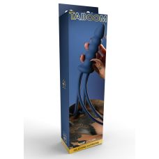 Батіг з тримачем у вигляді анальної пробки синього кольору Taboom Silicone Supreme