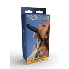 Кляп в рот в виде пениса синего цвета Taboom Supreme