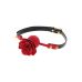 Кляп шарик в рот с декоративной розой черно красный Taboom Wild Roses Кляп шарик в рот с декоративной розой черно красный Taboom Wild Roses