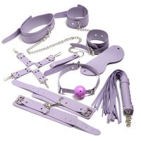 Эротический набор для БДСМ игр фиолетовый Bondage Set