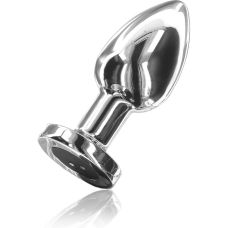 Анальна вібропробка металева срібна Toy Joy розмір L