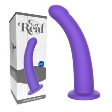 Насадка для страпону на присосці силіконова фіолетова Toy Joy Get Real Harness Dong розмір М