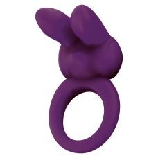 Эрекционное виброкольцо в форме зайчика фиолетового цвета Toy joy Eos the rabbit С ring