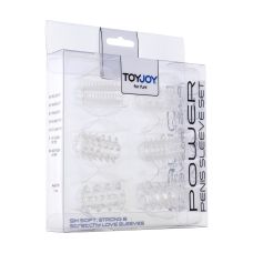 Набор насадок на член прозрачного цвета Toy Joy Power Penis Sleeve Set 6 штук