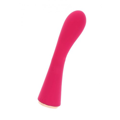 Вібратор для точки G рожевого кольору Toy joy Rose vibrator