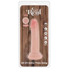 Фаллоимитатор реалистичный на присоске телесный TOY JOY Deluxe Dual Density 200 мм