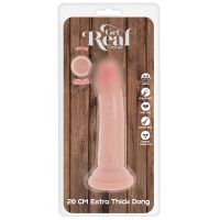 Фаллоимитатор реалистичный на присоске телесный TOY JOY Deluxe Dual Density 200 мм