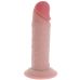 Фаллоимитатор реалистичный на присоске телесный TOY JOY Deluxe Dual Density 200 мм