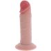 Фаллоимитатор реалистичный на присоске телесный TOY JOY Deluxe Dual Density 200 мм