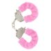 Наручники БДСМ из нержавеющей стали и розового искусственного меха Toy Joy Furry fan cuffs Наручники БДСМ из нержавеющей стали и розового искусственного меха Toy Joy Furry fan cuffs