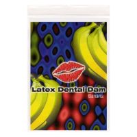 Салфетка латексная для орального секса c ароматом и вкусом банана ONE Dental Dams 1 штука Салфетка латексная для орального секса c ароматом и вкусом банана ONE Dental Dams 1 штука