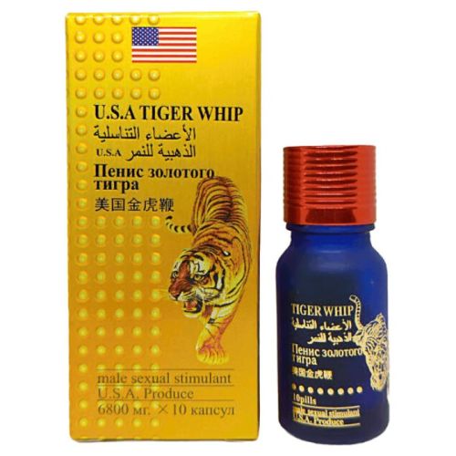 Таблетки для чоловіків для підвищення потенції Kiki USA TIGER WHIP 10 штук
