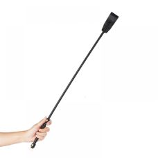 Стек БДСМ из натуральной кожи черного цвета с позолотой Upko Riding Crop 
