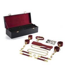 Набір у валізі Таємних Бажань БДСМ червоного кольору Upko Kinky Tools Set