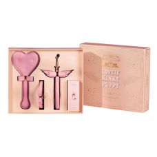 Подарочный набор БДСМ из итальянской кожи розового цвета Upko lovely kinky Puppy set