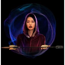 Стек БДСМ из итальянской кожи черного цвета Upko Black Label Collection Riding Crop