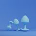 Набір анальних пробок з рельєфом блакитні силіконові UPKO The Mushroom 3 штуки Набір анальних пробок з рельєфом блакитні силіконові UPKO The Mushroom 3 штуки