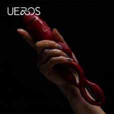 Вібратор Пульсатор для тривимірної стимуляції червоний UPKO Ueros