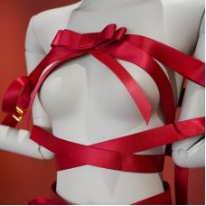 Фіксатор бондаж для верхньої частини тіла з червоним бантом UPKO Bowknot