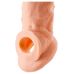 Насадка на член реалистичная с отверстием для мошонки бежевого цвета Virgite S8 Насадка на член реалистичная с отверстием для мошонки бежевого цвета Virgite S8