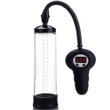 Автоматическая вакуумная помпа для увеличения пениса с цифровым манометром прозрачного цвета CanWin Penis Pump Men Digital