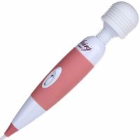 Масажер у вигляді мікрофона рожево білого кольору CanWin Wand Solo