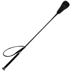 Стек для БДСМ ігор із натуральної шкіри чорного кольору Runyu Spanker