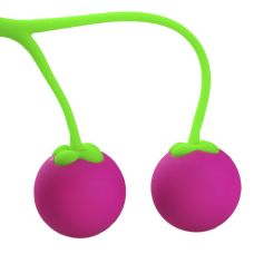 Вагинальные шарики вишенки розово зеленого цвета Hision Cherry Style