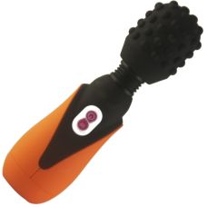 Вібромасажер Ванд для всього тіла чорного кольору з помаранчевим Ningbo aiLe Enjoyable