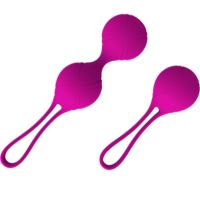 Набір вагінальних кульок рожевого кольору Ningbo aiLe Dona 2 штуки