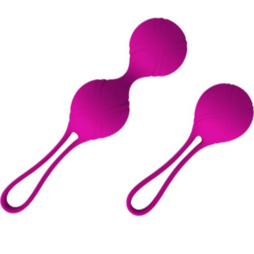 Набор вагинальных шариков розового цвета Ningbo aiLe Dona 2 штуки