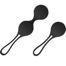 Набір вагінальних кульок чорного кольору Ningbo aiLe Dona 2 штуки