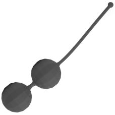 Вагинальные шарики черного цвета Perlesque Clio