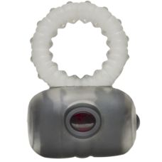 Эрекционное виброкольцо серого цвета Perlesque Hera