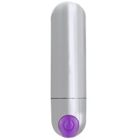 Вибропуля для стимуляции клитора серебристого цвета Winyi Best Bullet 