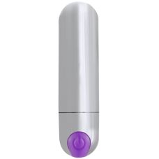 Вибропуля для стимуляции клитора серебристого цвета Winyi Best Bullet 