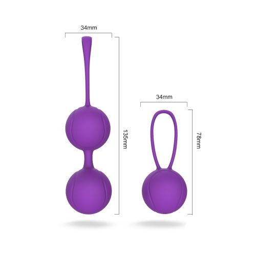 Набор вагинальных шариков фиолетового цвета Winyi Pleasure