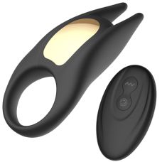 Ерекційне віброкільце з пультом ДК чорного кольору Winyi Casanova