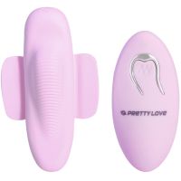 Вібротрусики для клітора з пультом дистанційного керування колір ніжно-рожевий Winyi Fashion Riddle 12 режимів вібрації