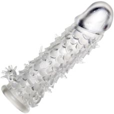 Насадка на член реалистичная чешуйчатая прозрачного цвета Winyi Relief