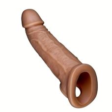 Реалістична закрита насадка на коричневий Penile condom член