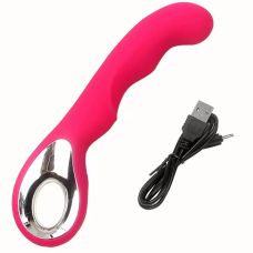 Вібратор вагінальний і для точки G яскравий рожевий Cottelli Collection Point G