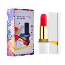Вібратор помада для клітора білого кольору Cottelli Collection Lipstick