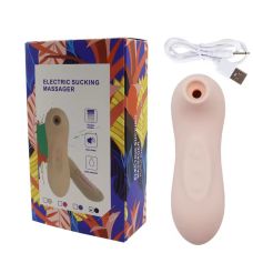 Вакуумный стимулятор клитора пудровый Cottelli Collection Active head