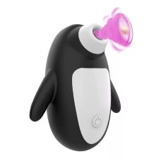 Кліторальний вакуумний стимулятор пінгвін чорно-білий Cottelli Collection Oral sicking