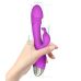 Вібратор кролик з відростком для клітора фіолетовий Cottelli Collection Free Romeo